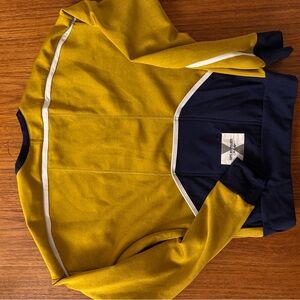 Women's Two-Tone Yellow and Navy shoulder season Jersey